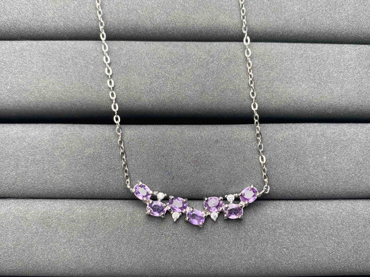 A5465 Purple Sapphire Necklace