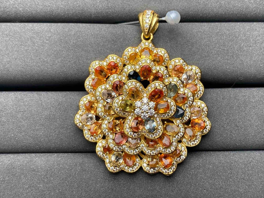 A5633 Colorful Sapphire Pendant