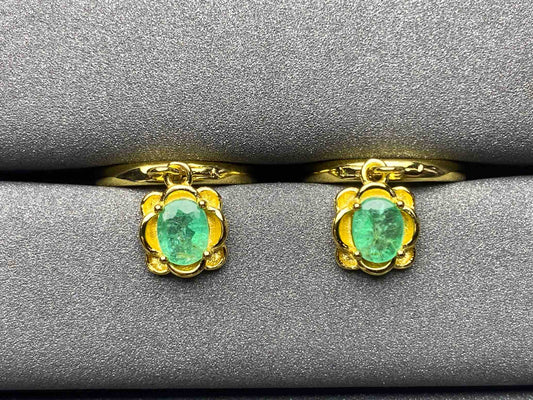 A59 Emerald Earrings
