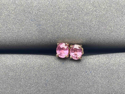 A595 Pink Sapphire Earrings