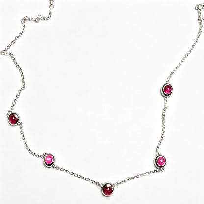 Star Ruby Bubble Necklace