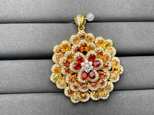 A6075 Colorful Sapphire Pendant