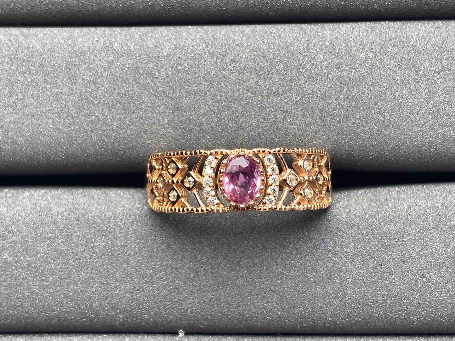 A621 Pink Sapphire Ring