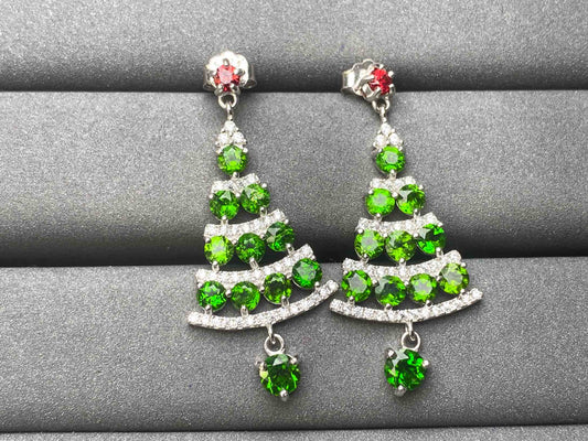A6267 Diopside Earrings