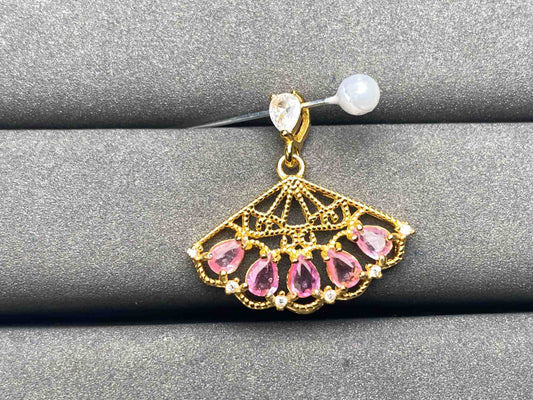 A6292 Pink Sapphire Pendant