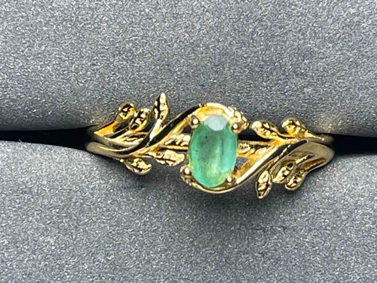 A6489 Emerald Ring