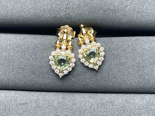 A6516 Diopside Earrings