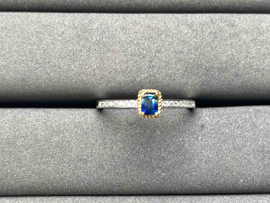 A6559 Teal Sapphire Ring