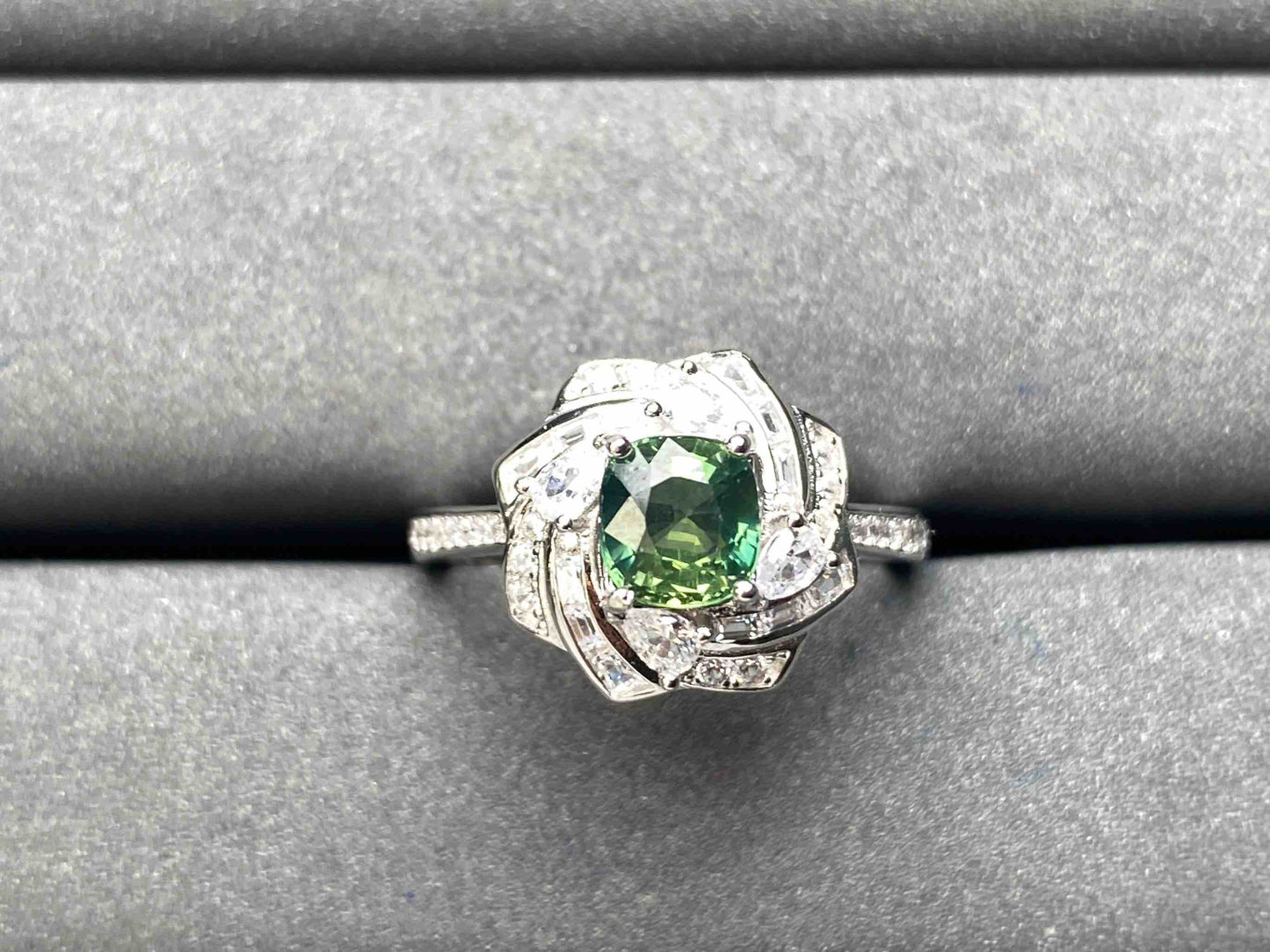 A6561 Teal Sapphire Ring