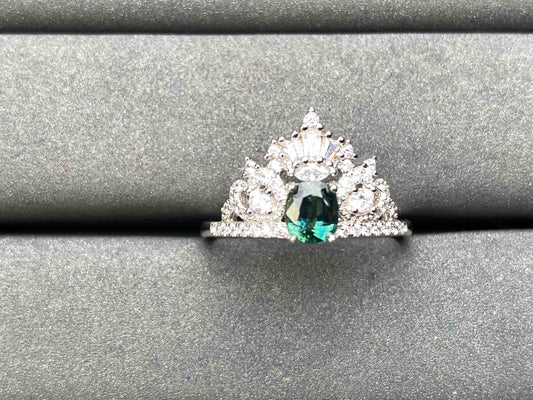 A6577 Teal Sapphire Ring