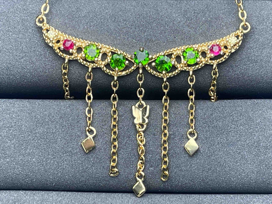 A6766 Diopside Necklace