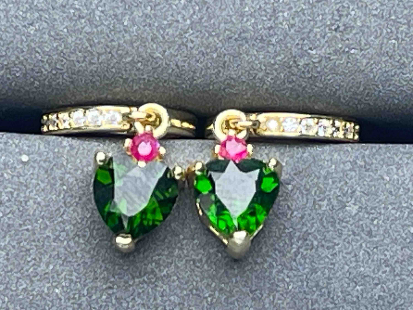 A6771 Diopside Earrings