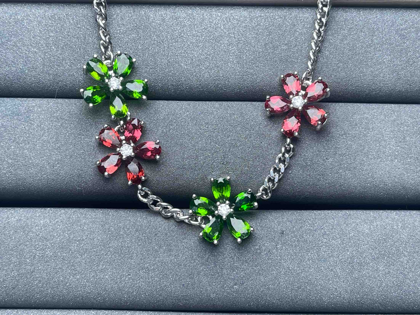 A6804 Garnet Bracelet