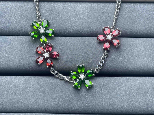 A6804 Garnet Bracelet