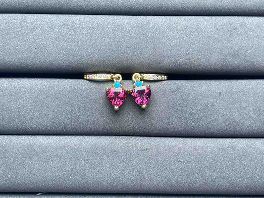 A6815 Garnet Earrings