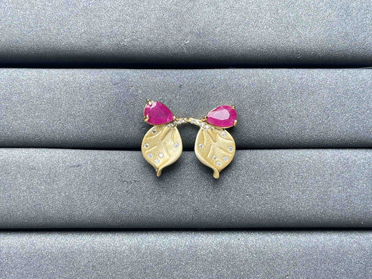 A6836 Ruby Earrings