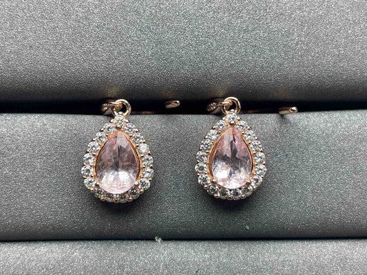 A694 Morganite Earrings