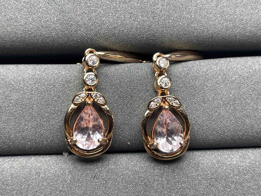 A695 Morganite Earrings