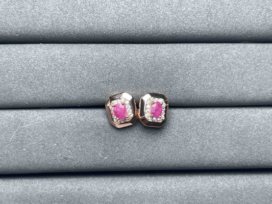 A7020 Ruby Earrings