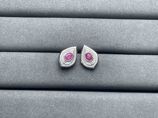 A7037 Ruby Earrings