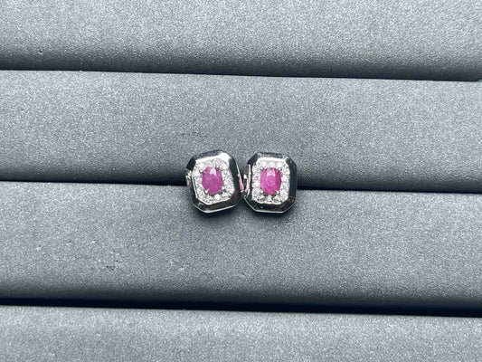 A7038 Ruby Earrings
