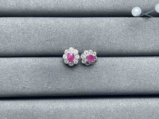 A7048 Ruby Earrings