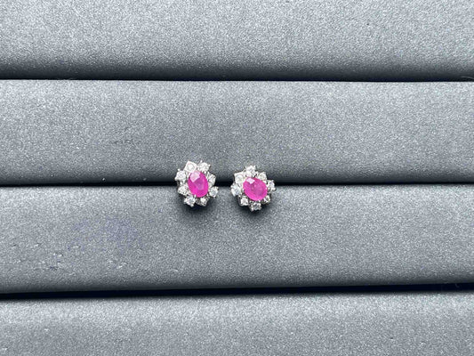 A7104 Ruby Earrings