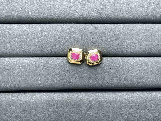 A7151 Ruby Earrings