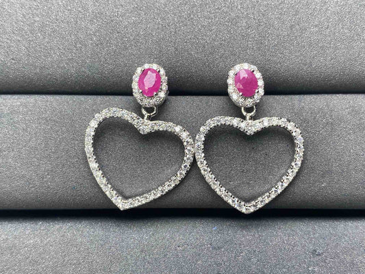 A7173 Ruby Earrings