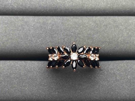 A7366 Black Spinel Ring