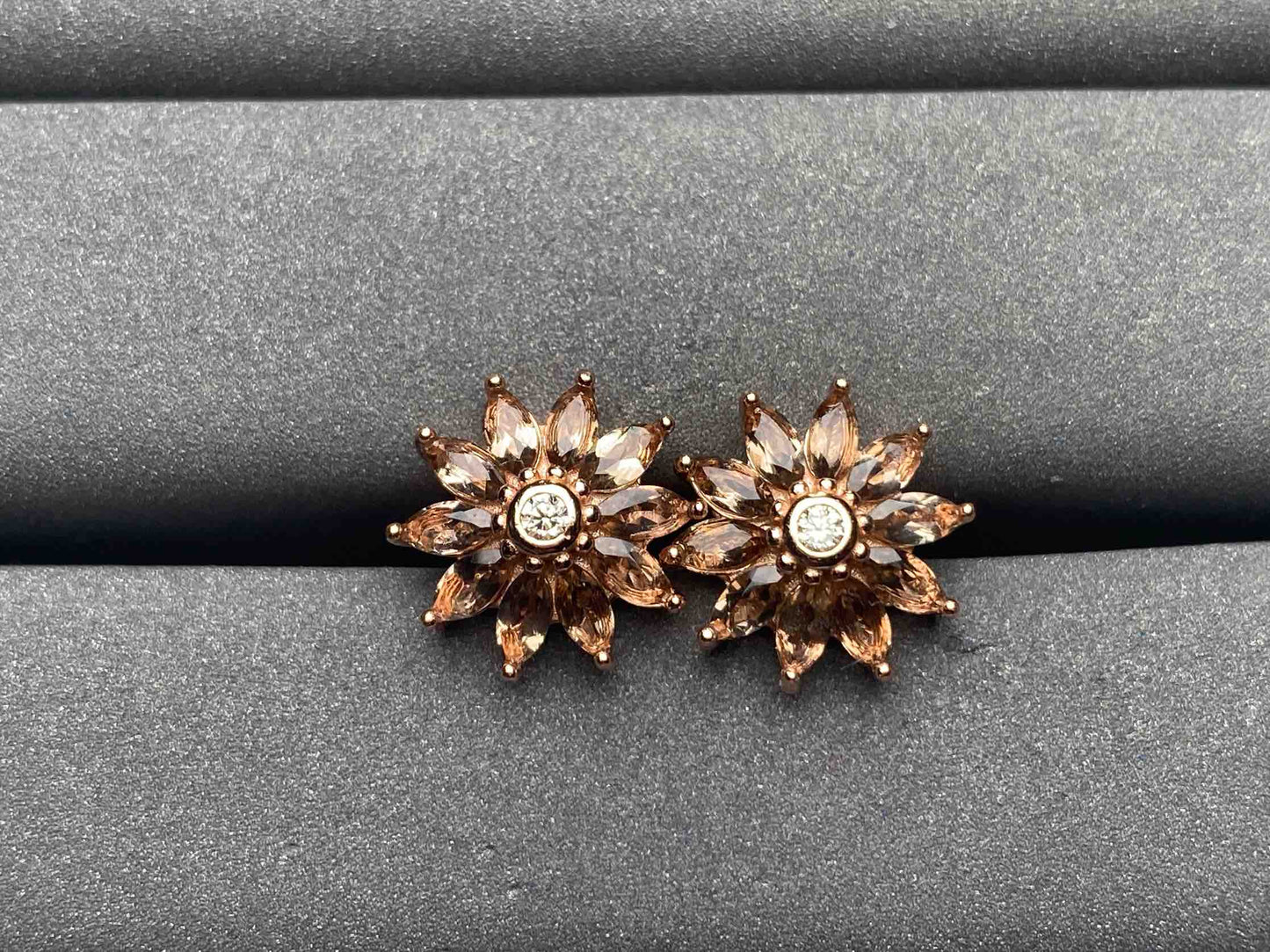 A7379 Smoky quartz Earrings