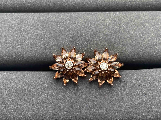 A7379 Smoky quartz Earrings