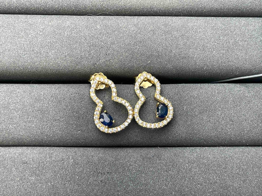 A7487 Sapphire Earrings