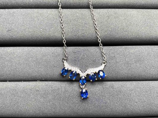 A7909 Blue Sapphire Necklace