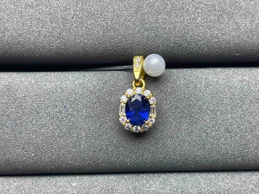 A797 Blue Sapphire Pendant