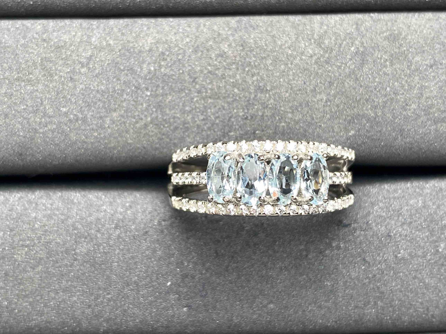 A8058 Aquamarine Ring