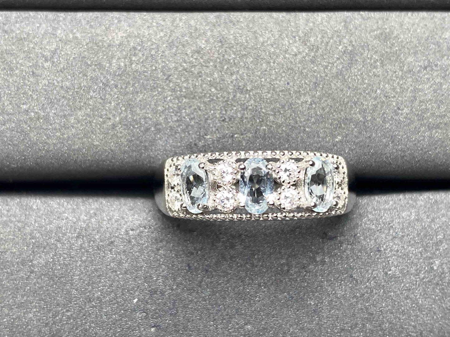 A8063 Aquamarine Ring