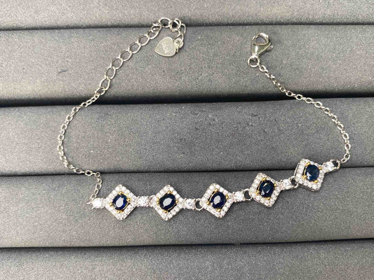 A8163 Blue Sapphire Bracelet
