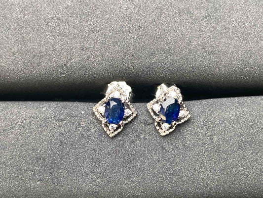 A8175 Blue Sapphire Earrings
