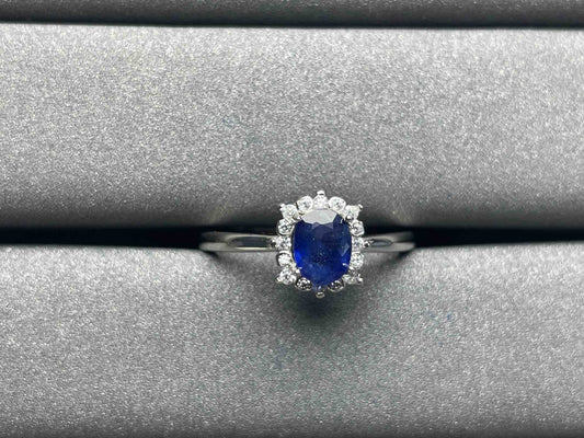A827 Blue Sapphire Ring