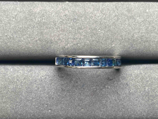 A8344 Teal Sapphire Ring