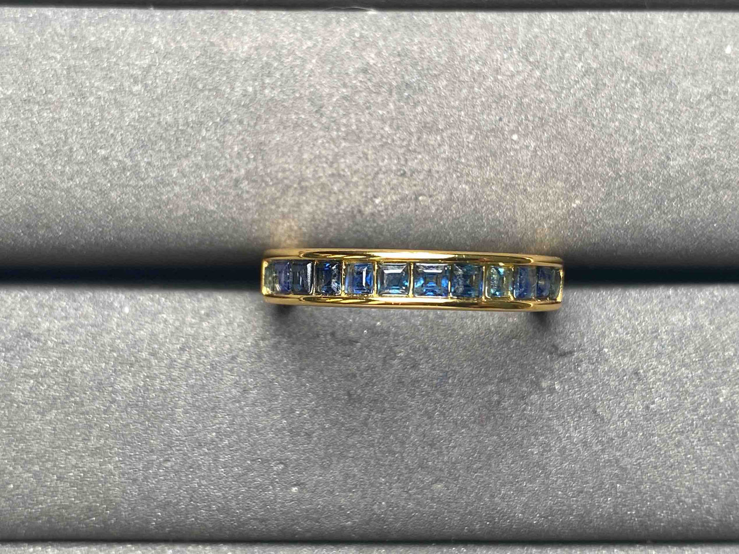 A8345 Teal Sapphire Ring