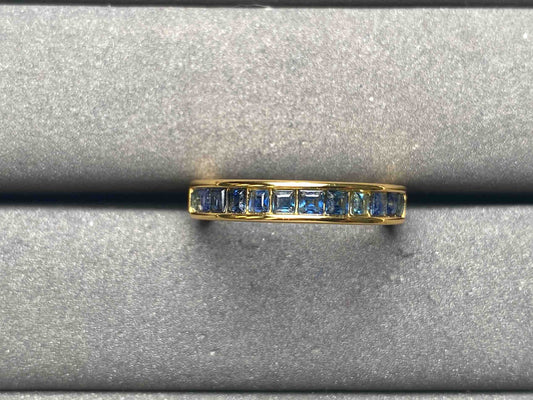 A8345 Teal Sapphire Ring