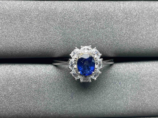 A836 Blue Sapphire Ring