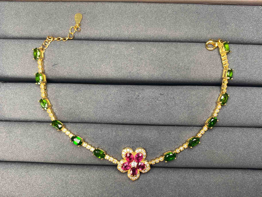 A8370 Pink Ruby Bracelet