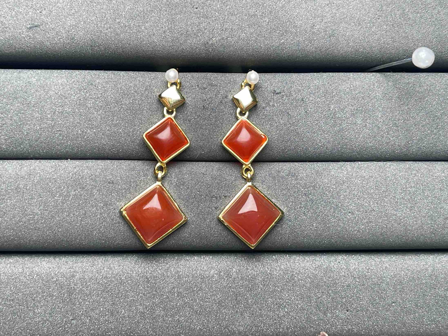 A8393 Carnelian Earrings