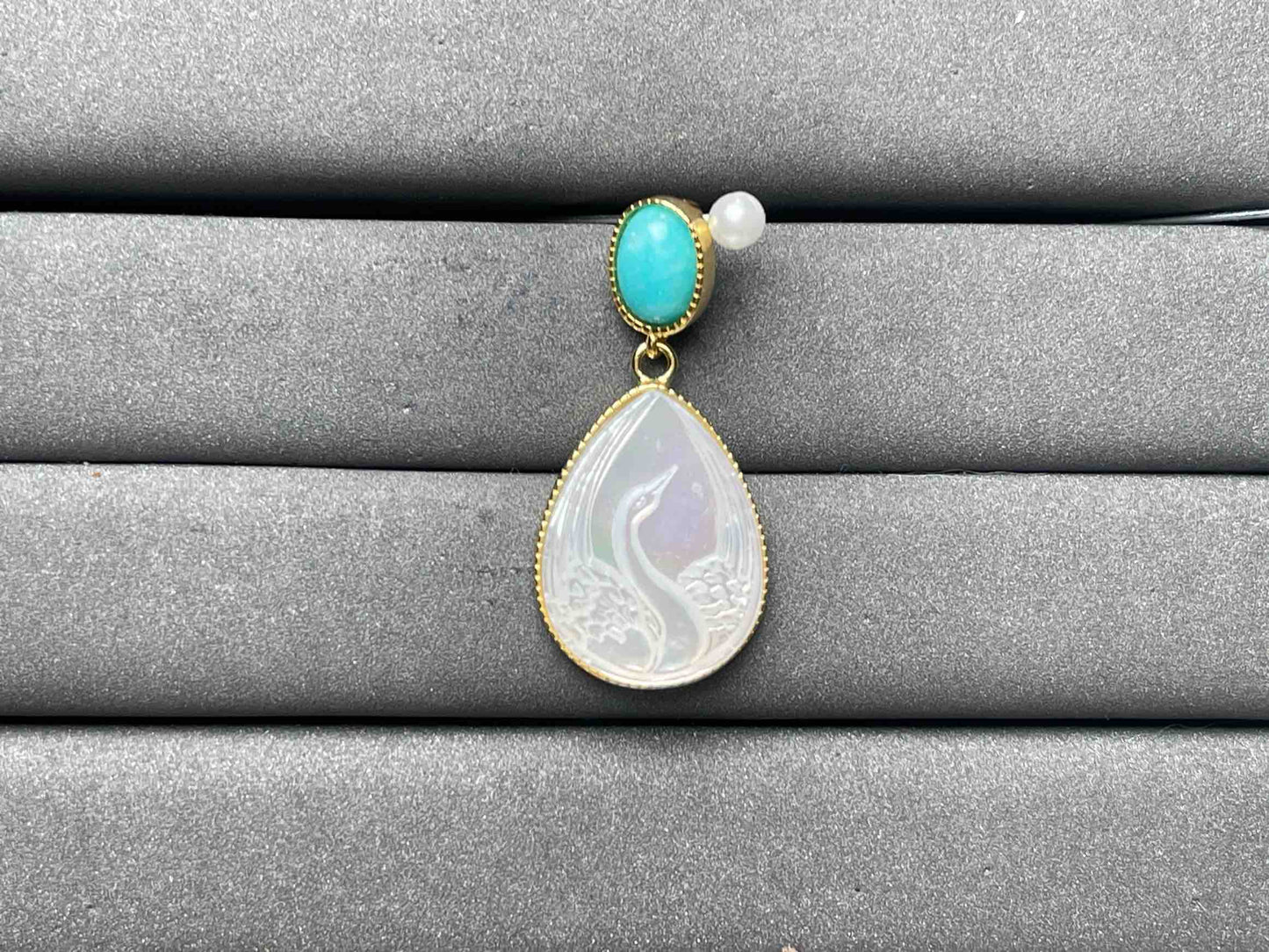 A8402 Silver conch Pendant