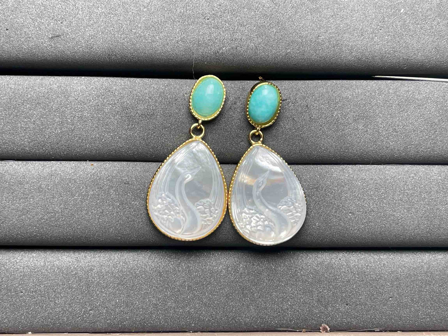 A8405 Silver conch Earrings