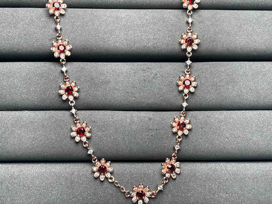 A8478 Garnet Necklace