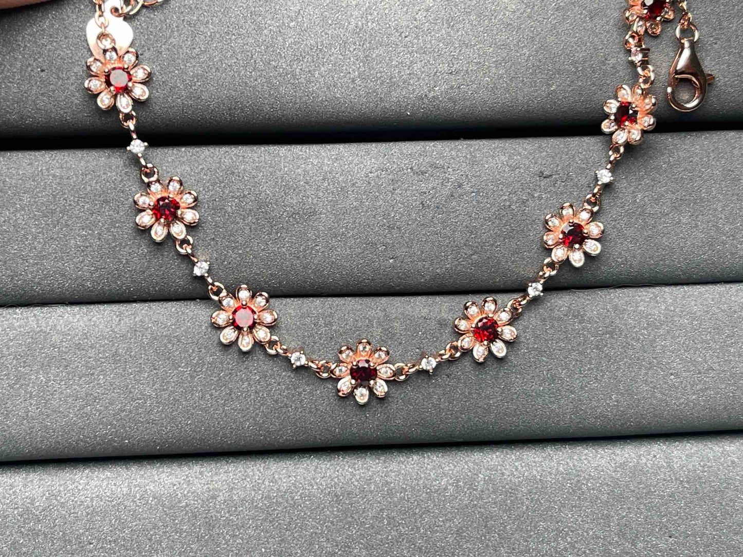 A8481 Garnet Bracelet